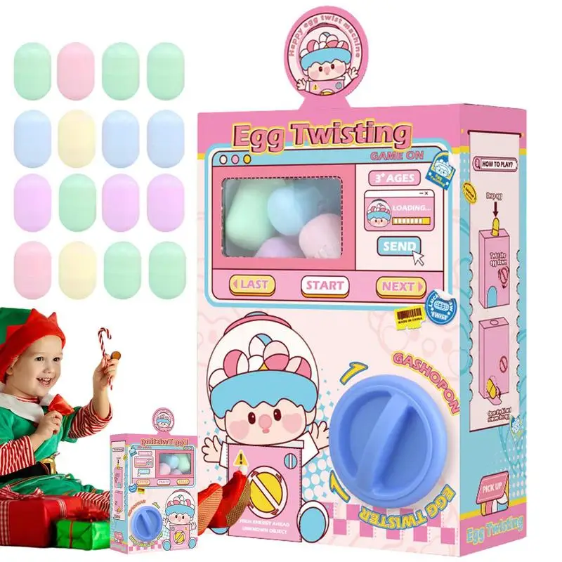 Машина для яиц Twist Egg Machine Игрушка Mini Claw Machine Рождественская игрушка Призы Многофункциональный рождественский диспенсер для яиц Игрушечное яйцо