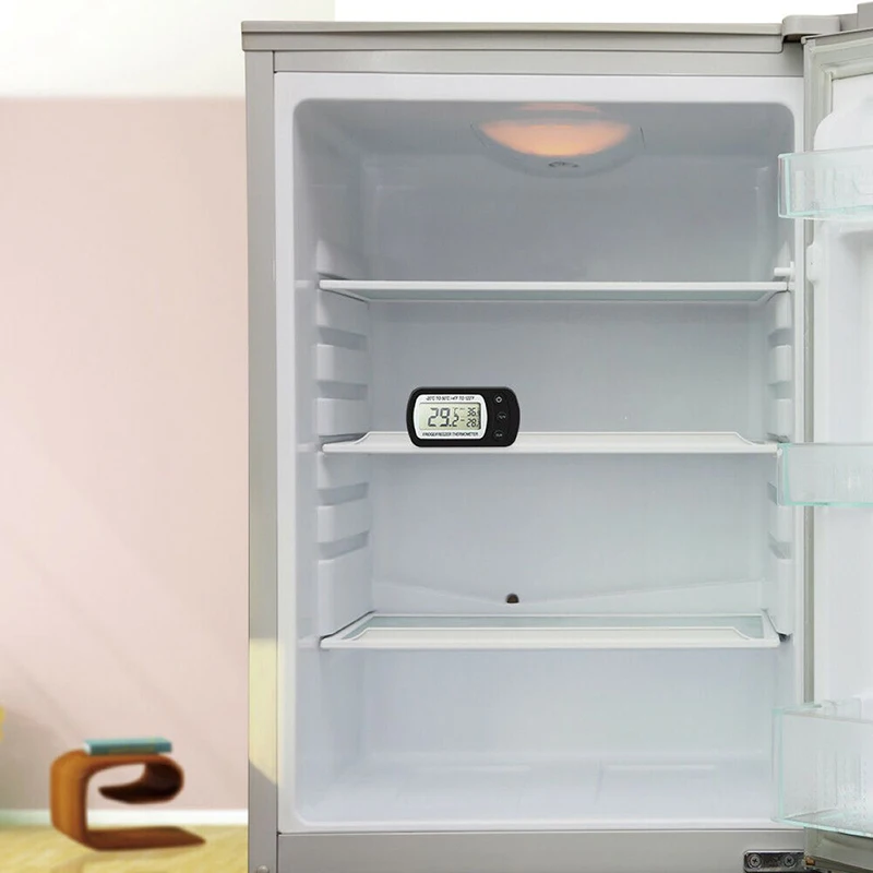 Мини Цифровой Электронный Холодильник Морозильная камера Комната ЖК-холодильник Термометр С крючком Подвешенный Бытовой Новый Изображение 4 
