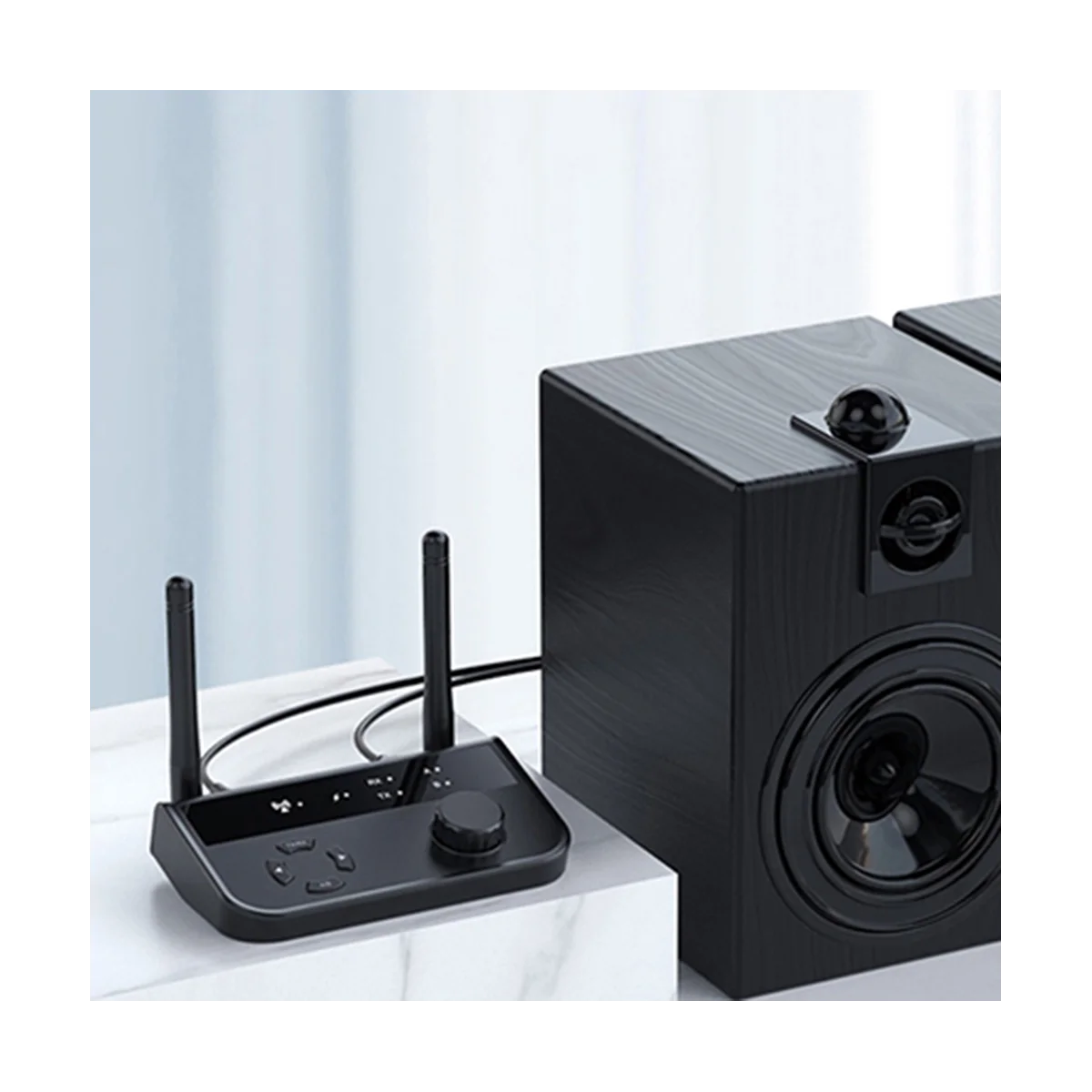  Многоточечный Bluetooth 5.3 Аудио Передатчик Приемник 3,5 мм AUX 2 RCA Стерео Музыка Беспроводной Адаптер 2-В-1 для автомобильного ТВ ПК Изображение 2 