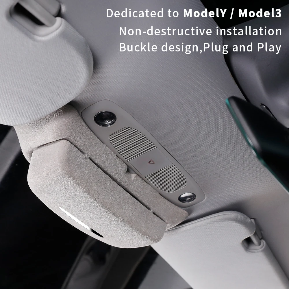 Модный мех Коробка для хранения автомобильных очков для Tesla Model 3 Model y Аксессуары Солнцезащитные очки Хранение Модель 3 Хранение очков