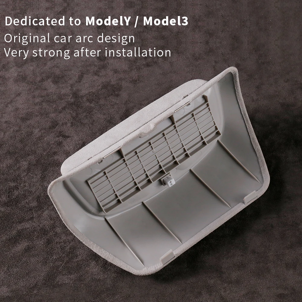 Модный мех Коробка для хранения автомобильных очков для Tesla Model 3 Model y Аксессуары Солнцезащитные очки Хранение Модель 3 Хранение очков Изображение 5 