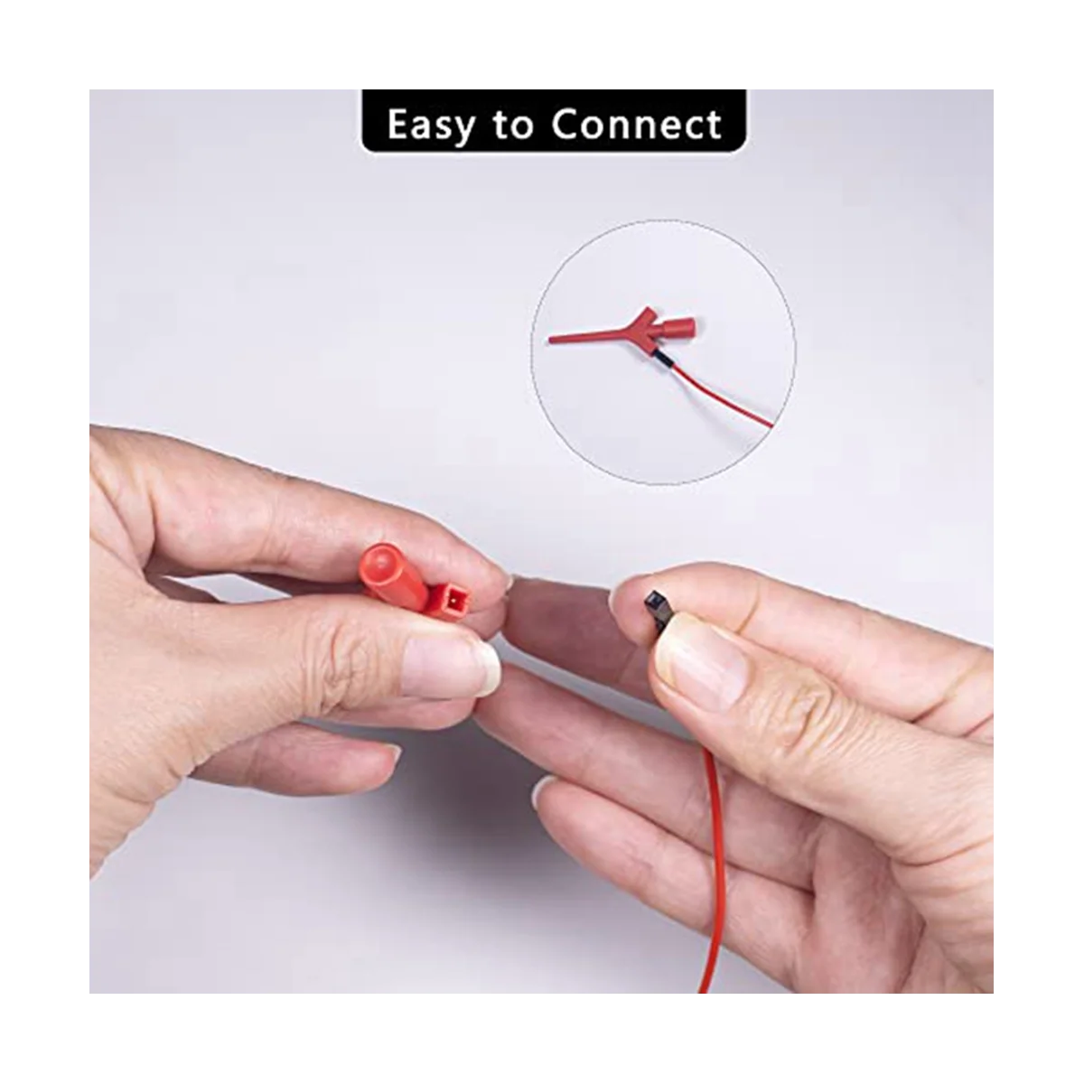  Набор измерительных проводов, Est Hook Clips Силиконовые перемычки Провода Кабель для электрических испытаний логического анализатора Изображение 4 