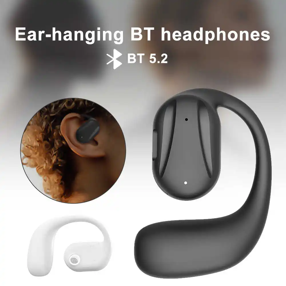 Настоящие беспроводные наушники с открытым ухом и сенсорным управлением Выпущены наушники OpenBuds без костной проводимости BT5.2 Earhook Earhook