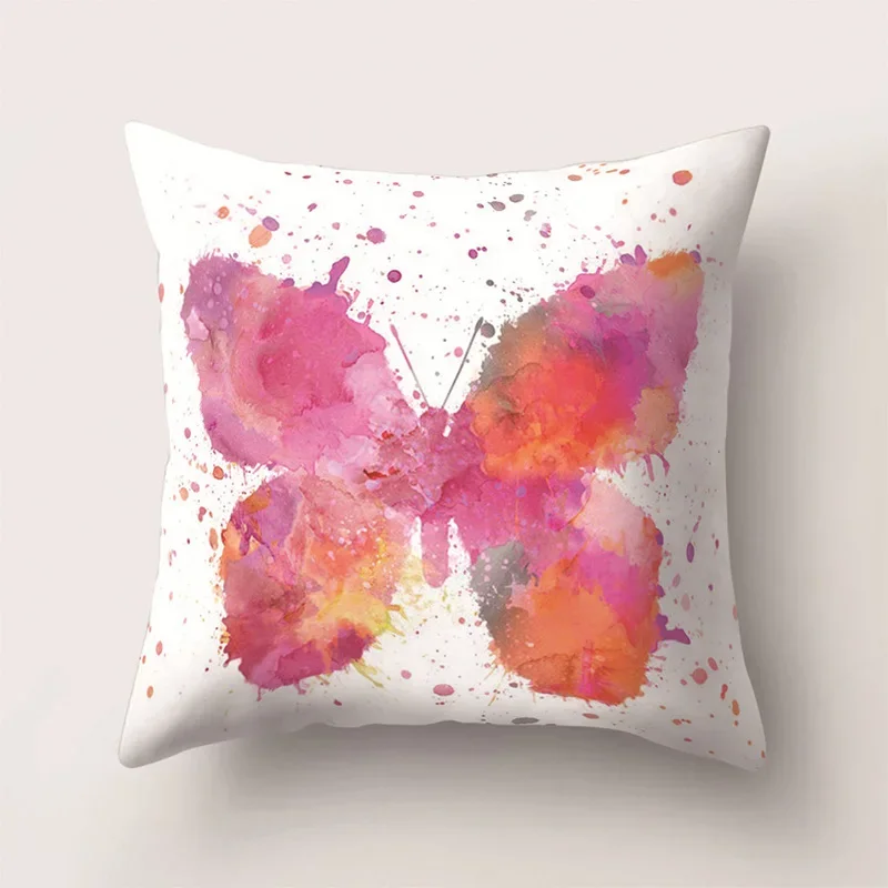 Настраиваемый домашний декор диван-кровать сиденье авто декор наволочка красочный бабочка узор подушка подушка чехол