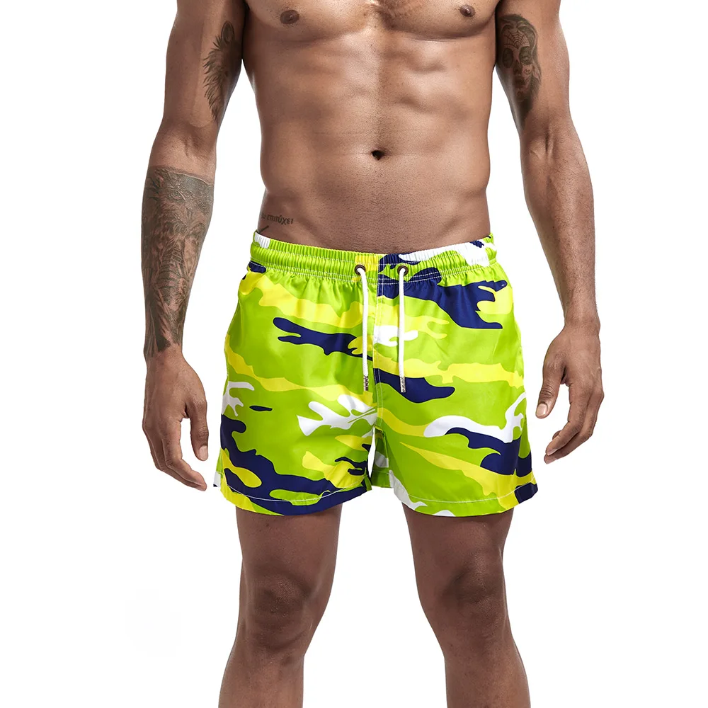 Новые мужские шорты Шорты для серфинга Летние спортивные пляжные шорты Бермудские быстросохнущие шорты для досок Камуфляж GYM Шорты