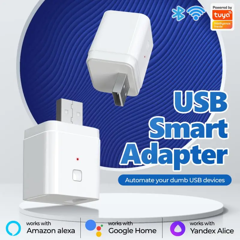  Новый Tuya Smart USB адаптер Switch 5V 2A WiFi Адаптер питания WiFi Зарядная головка Приложение Голосовое управление синхронизацией для Alexa Google Home Alice