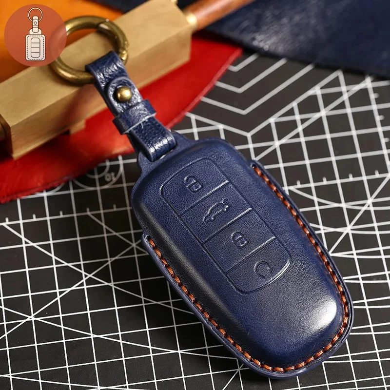 Новый автомобиль Smart 4 Button Чехол для ключей Кожа для Chery Tiggo 8 Pro Tiggo 8plus New 5 Plus 7pro Shell Bag Брелок Брелок Протектор