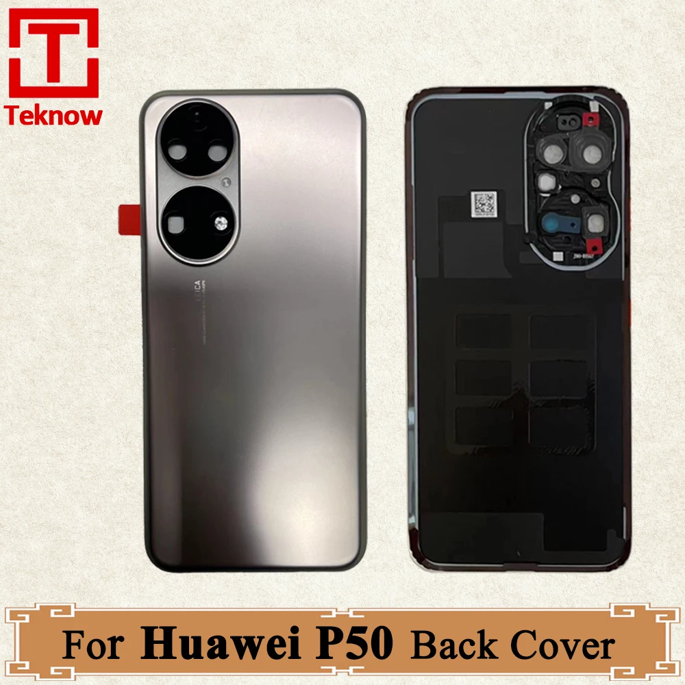 Оригинальная задняя крышка для Huawei P50 Задняя крышка аккумулятора Чехол задней двери для Huawei P50 ABR-AL00 ABR-LX9 Запасные части