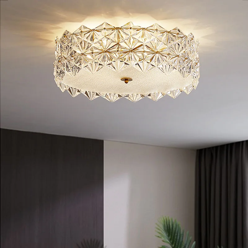 Постмодернистский роскошный хрустальный светодиодный потолочный светильник, простая и креативная гостиная в новом стиле, светильники в главной спальне