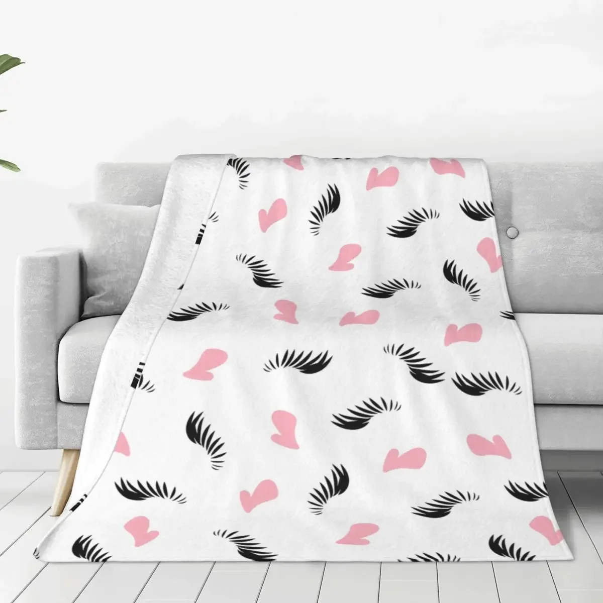 розовые глаза Одеяло Фланелевое одеяло Летнее украшение кондиционера Ультра-мягкие теплые кроватиprea