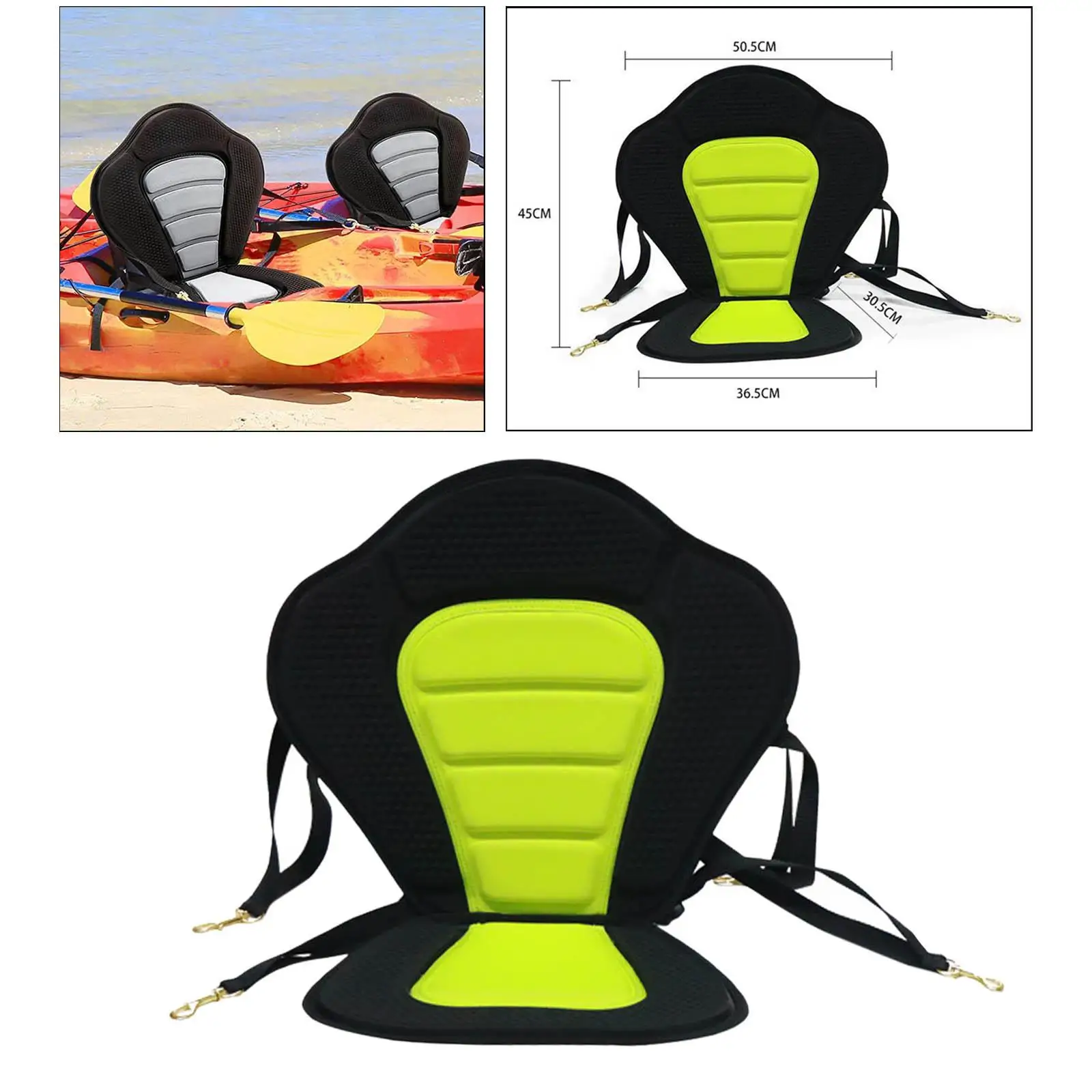 Сиденье для каяка Удобная водонепроницаемая резинка для гребли на каноэ Водные виды спорта Плавание Изображение 3 