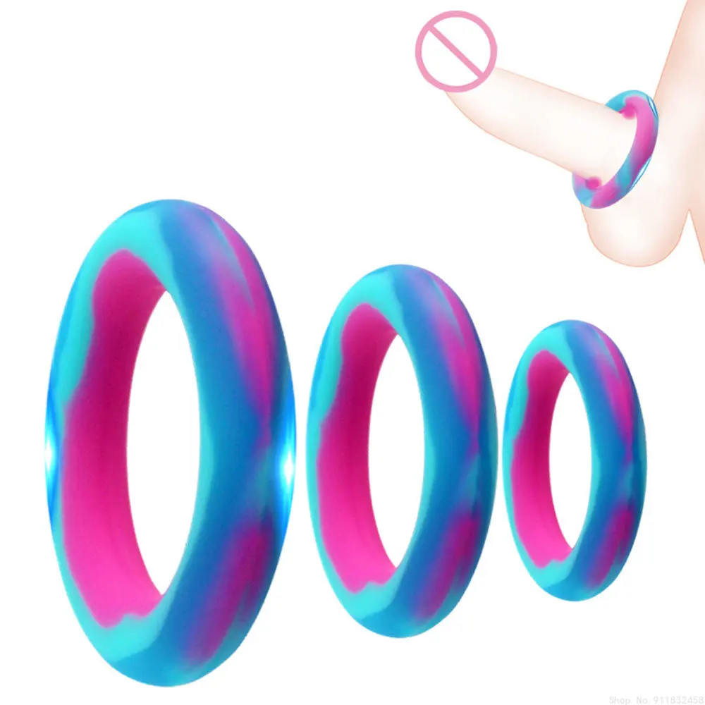 Силиконовый петух Секс-игрушка для мужчин Мужское кольцо для члена Кольцо для пениса Задержка эякуляции Смошонка Связывание Шарик Носилки anillos para hombre