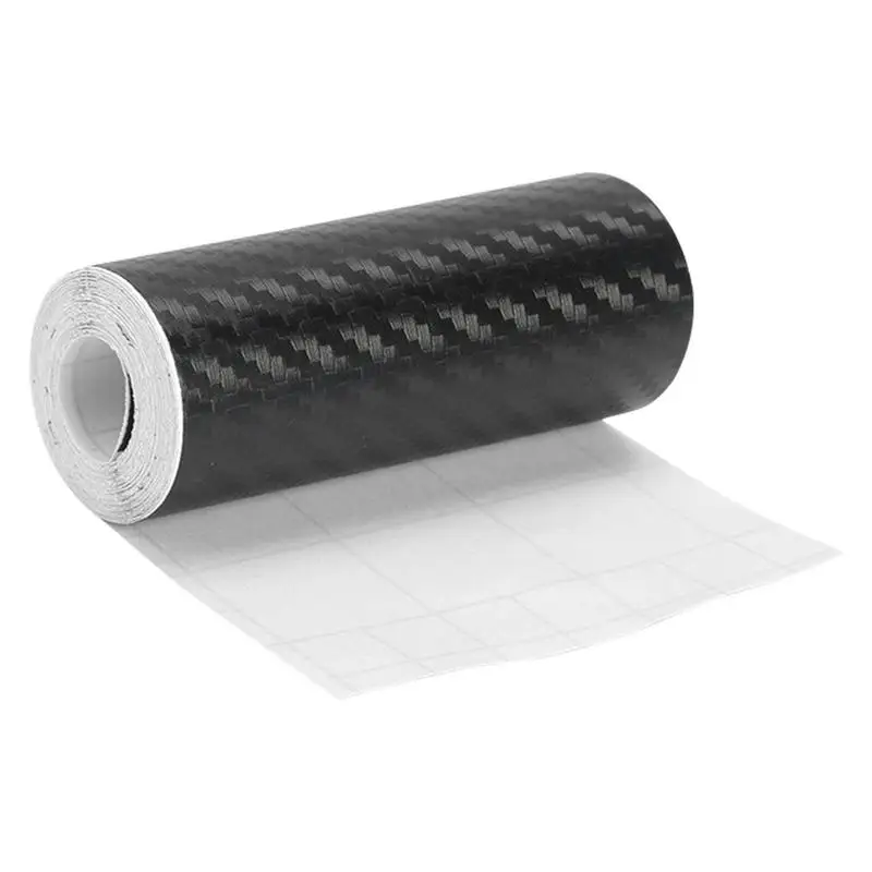Углеродное волокно Wrap 3D Wrap Детализационная пленка Самоклеящаяся саржевая ткань Лист Наклейка Велосипед Защитная лента для багажника Бампер Приборная панель
