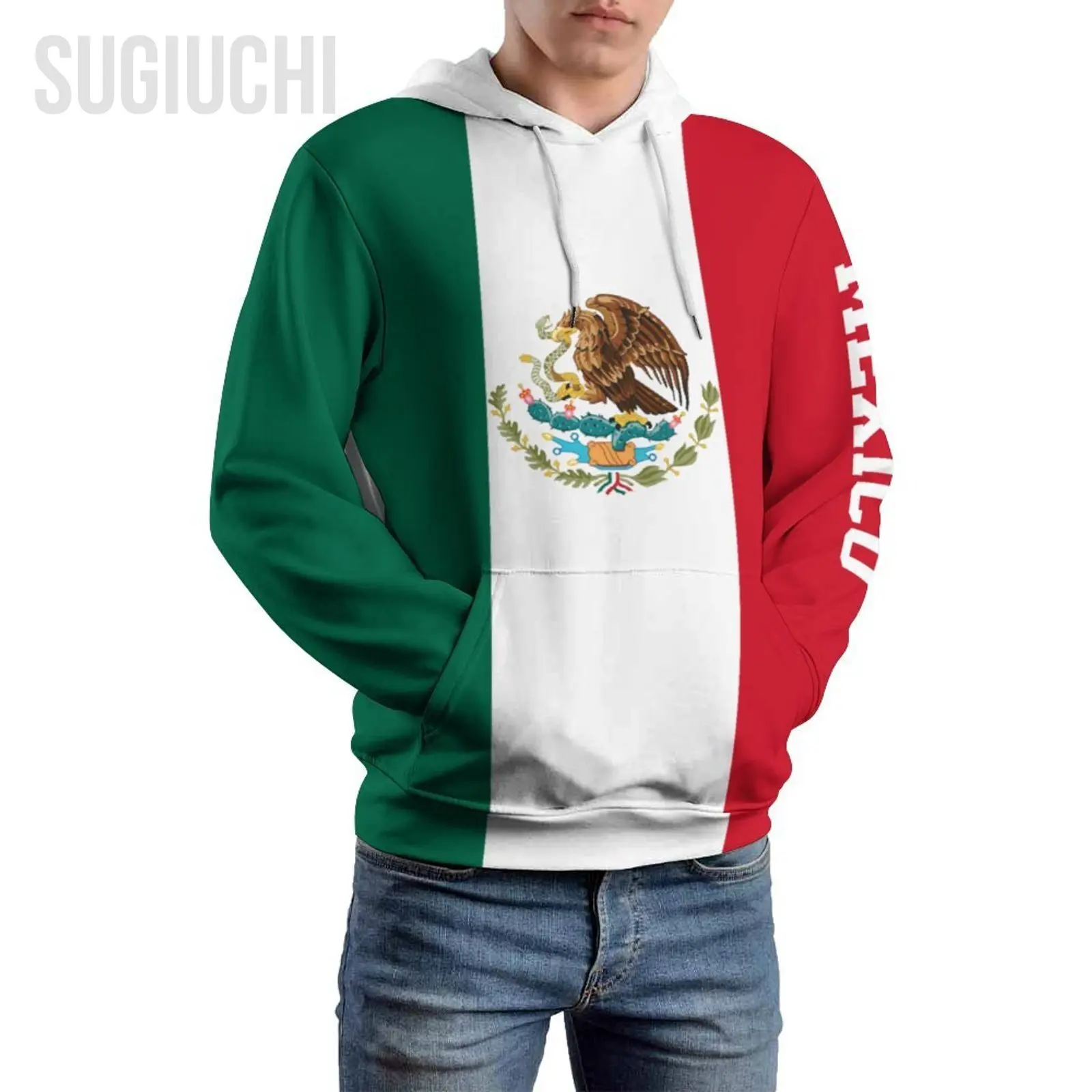 Унисекс 3D Толстовка с капюшоном Мексика Флаг Мужчины Женщины Полиэстер Harajuku Толстовка Пуловер Толстовки Повседневная Круто