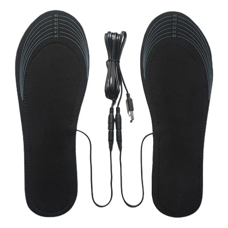 Унисекс Обувь с электрическим подогревом Стельки с питанием от USB Зимнее согревание Электрические стельки с подогревом для катания на открытом воздухе Лыжи Охота Рыбалка Тепло