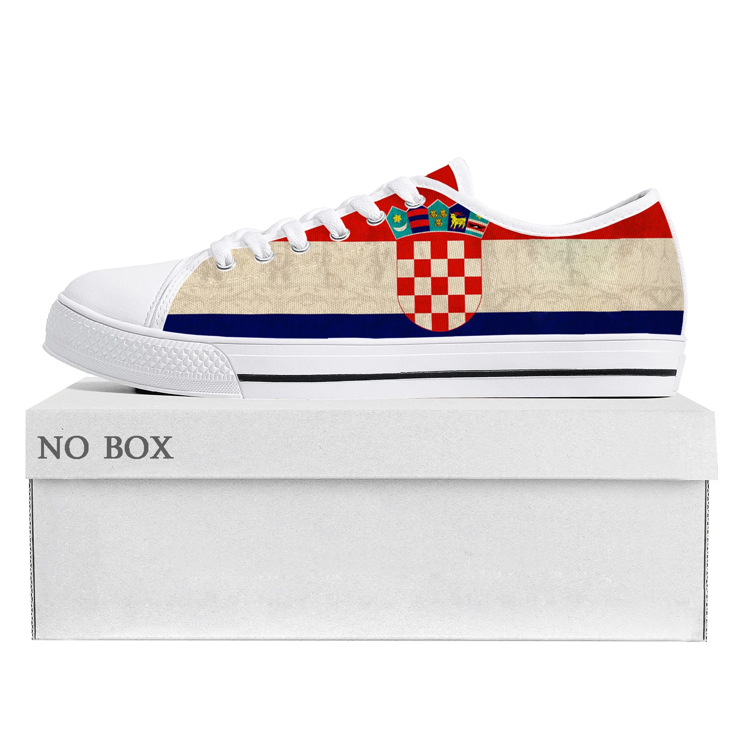 хорватский флаг низкий верх высококачественные кроссовки мужские женские подростковые кроссовки из холста Хорватия Prode Повседневная пара обувь на заказ