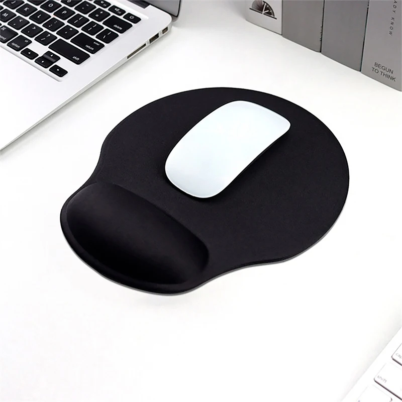  черный коврик для мыши с подставкой для запястий противоскользящий игровой коврик для мыши коврик для мышей ноутбуки аксессуары для клавиатуры Изображение 2 