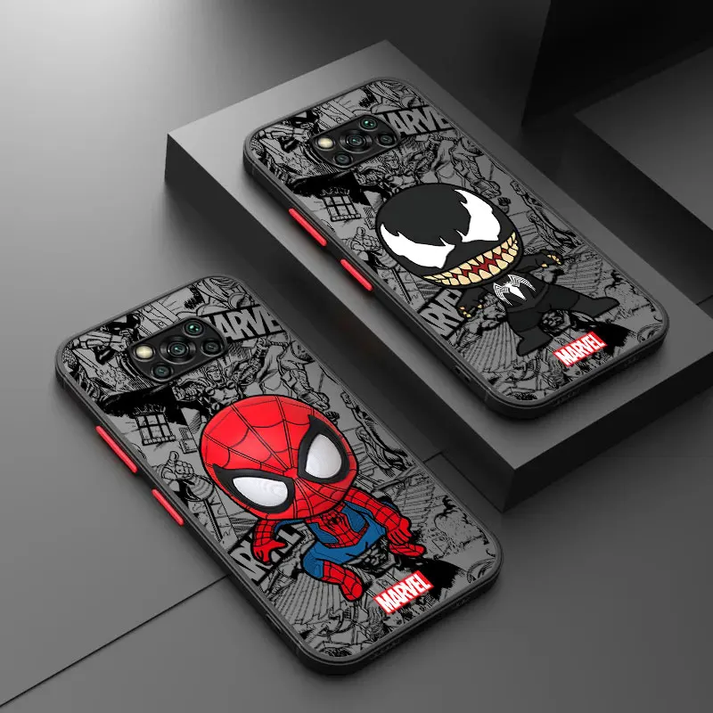 чехол для телефона для Samsung Galaxy S8 S9 Plus S23 5G Note 10 Plus 8 9 S22 Note 20 Ultra Marvel Spider Man Venom Чехол