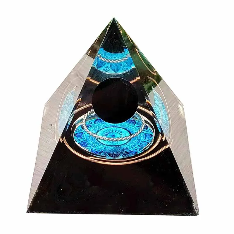 Энергия Камень Оргон Пирамида Генератор Природный Рейки Чакра Медитация Инструмент Комната Декор Рождественский подарок